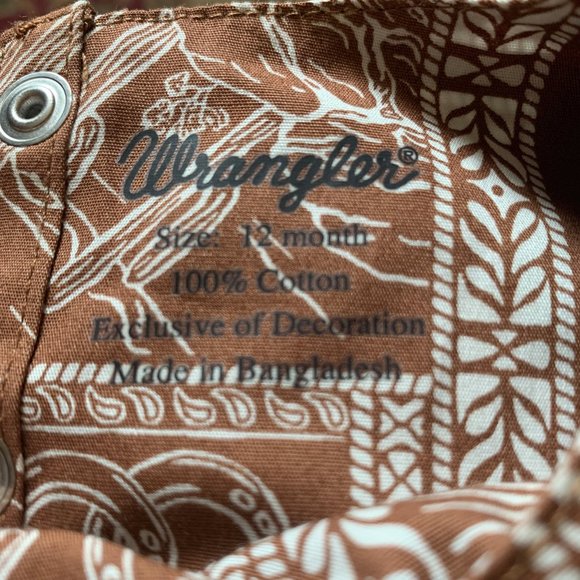 Wrangler Infant Girls' Western Retro Print Cotton Dress; 12 mos. - Picture 2 of 6